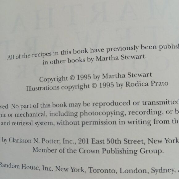 Martha Stewart Cookbook - Collected Recipes for Every Day Blue Cover 1st Edition - Picture 8 of 14